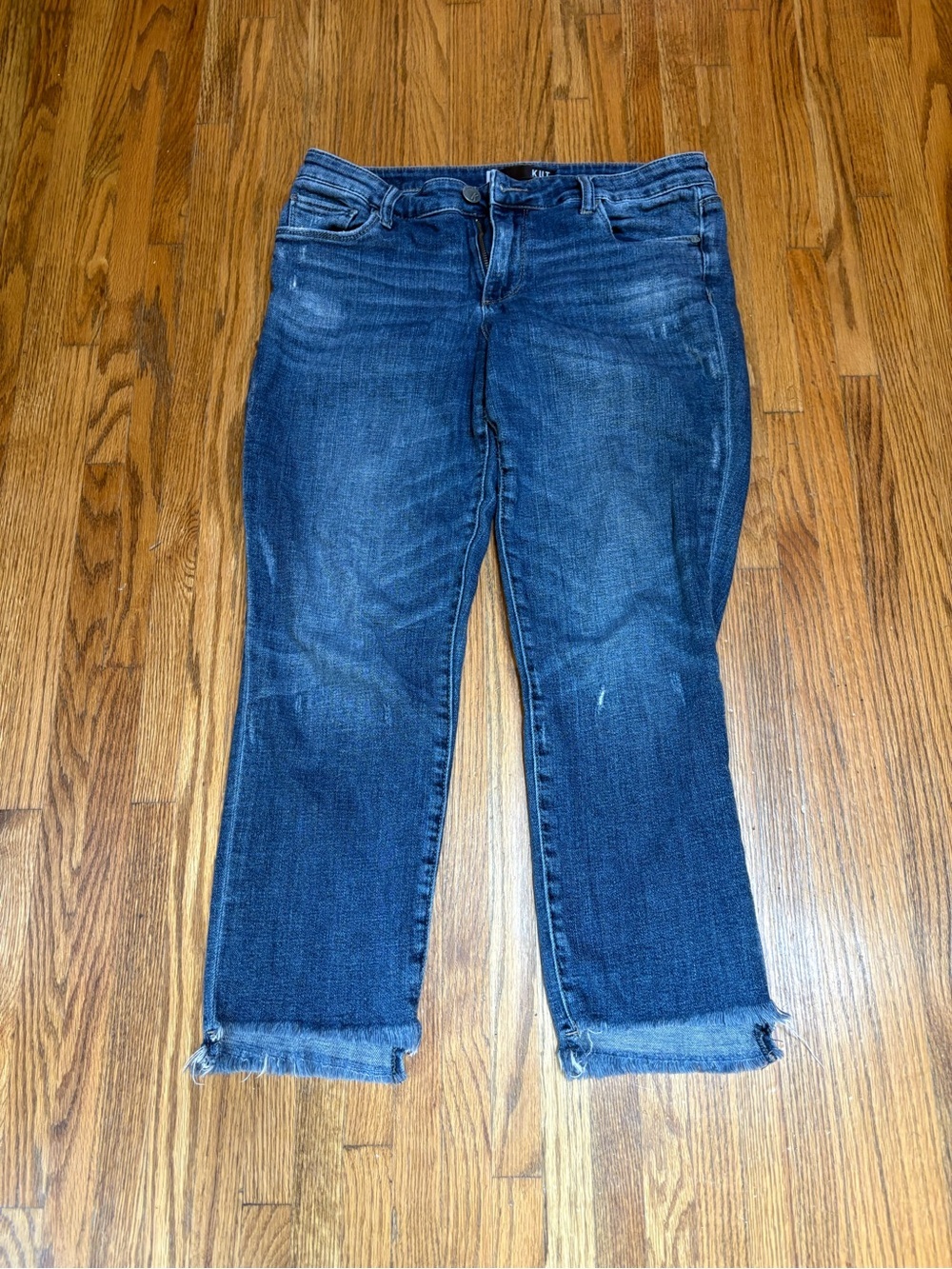 Kut from the Kloth Dark Blue Cropped Straight Jeans